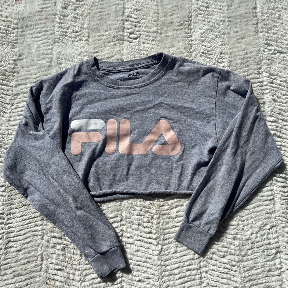 FILA cropped long sleeve shirt